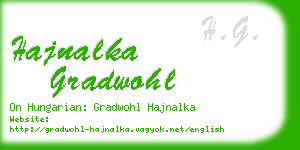 hajnalka gradwohl business card